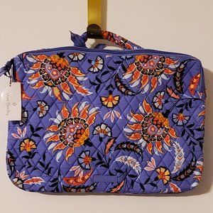 Vera Bradley Mural Garden Laptop Workstation Crossbody Bag
